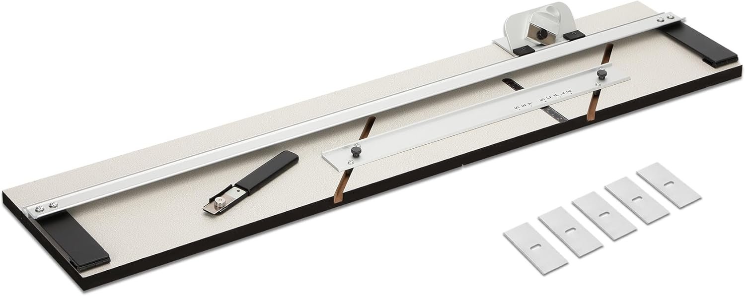 Fancat 32in Mat Cutter for Framing, Board Mounted Cutter with Bevel Cutting Head, Mat Knife & Parallel Mat Guide, Ideal for DIY & Home Use