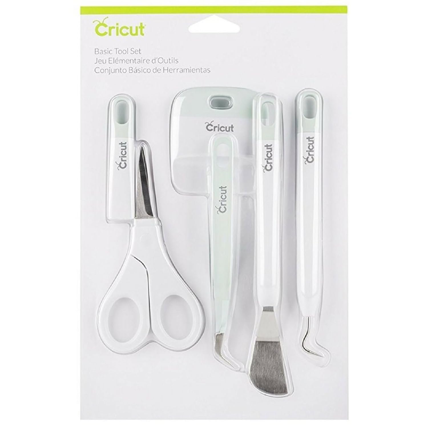 Cricut Tools Basic Set 5 Piece Kit Scissors Tweezer Scraper Spatula Weeder